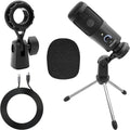5Core Recording Microphone Podcast Bundle w Condenser Mic  Desk Stand  Foam Cover  Shock Mount (US-only)